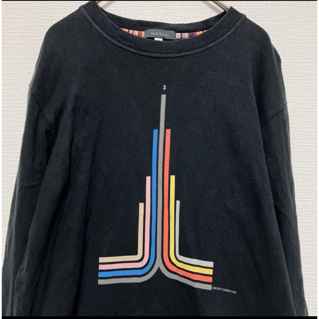 Paul Smith(ポールスミス)の【日本製】ポールスミス ロンT ブラック Mサイズ 綿100% レディースのトップス(Tシャツ(長袖/七分))の商品写真