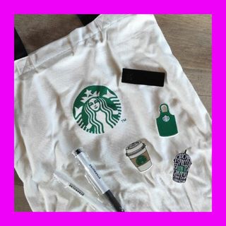 スターバックス(Starbucks)の海外スターバックス ★ サイレン トート バッグ ピンバッジ セット ★ スタバ(トートバッグ)