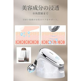 美顔ローラー EMS 微電流 美顔器 顔 美容ローラー IPX5防水仕様 (フェイスケア/美顔器)