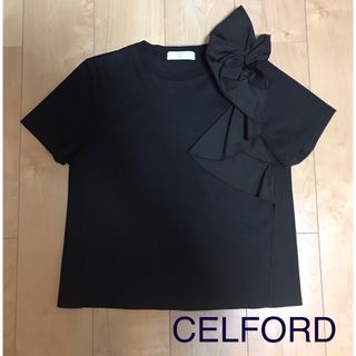 セルフォード(CELFORD)のセルフォード　CELFORD   デザイン　Tシャツ　ブラック(Tシャツ(半袖/袖なし))