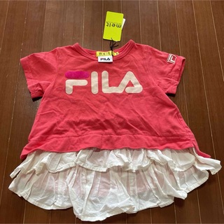 melt FILA  コラボ　フリル　チュニックシャツ　ワンピース　80-100(Tシャツ/カットソー)