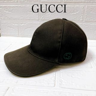 Gucci - 【洗浄済】グッチ GUCCI キャップ 帽子 ハット ブラック 927