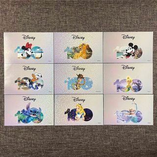 ディズニー(Disney)のディズニーストア ディズニー100 非売品 マンスリー カード 全9種(キャラクターグッズ)