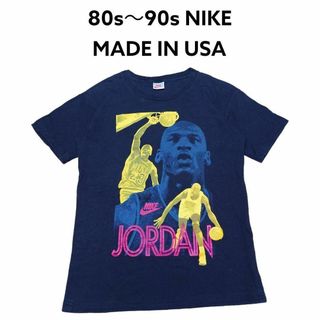 ナイキ(NIKE)の80s 90s　銀タグ　 NIKE　JORDANビッグプリント　Tシャツ　ナイキ(Tシャツ/カットソー(半袖/袖なし))