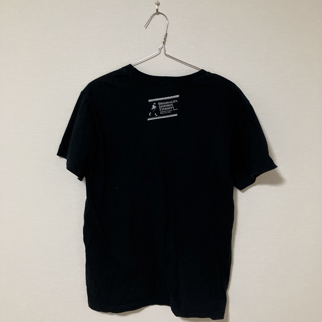 半袖 Tシャツ 黒 ブラック プリント コットン　メンズ　Ｌ メンズのトップス(Tシャツ/カットソー(半袖/袖なし))の商品写真