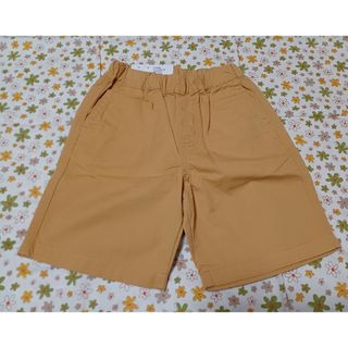 ユニクロ(UNIQLO)の【新品】ユニクロ キッズ イージーショートパンツ ハーフパンツ 110 イエロ(パンツ/スパッツ)