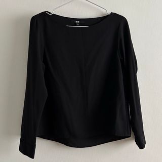 ユニクロ(UNIQLO)のUNIQLO レーヨンエアリーTブラウス(長袖)(シャツ/ブラウス(長袖/七分))