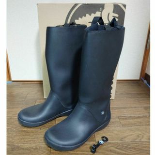 クロックス(crocs)のクロックス レインブーツ w7 12424 ブラック(ブーツ)