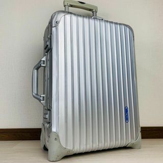 リモワ(RIMOWA)の美品✨廃盤 リモワ トパーズ 32L 機内持ち込み 青ロゴ アルミ スーツケース(トラベルバッグ/スーツケース)