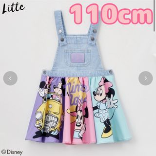 Disney - 【新品未使用】しまむら ＊ LITTC ミニー ジャンパースカート 110