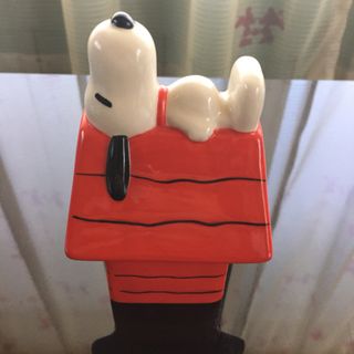 SNOOPY - スヌーピー  貯金箱 陶器製レトロ