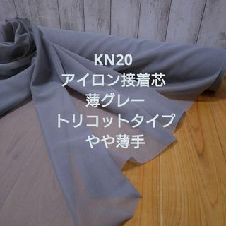 KN20 アイロン接着芯 薄グレー  トリコット やや薄手１０ｍ→量変更ＯＫ(その他)