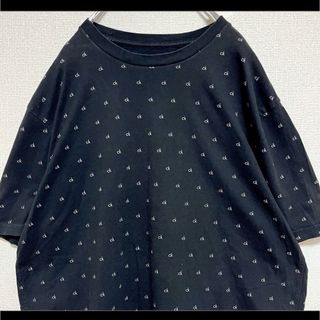 カルバンクライン(Calvin Klein)のCalvin Klein Tシャツ 半袖 ブラック 黒 総柄 ロゴドット XL(Tシャツ/カットソー(半袖/袖なし))