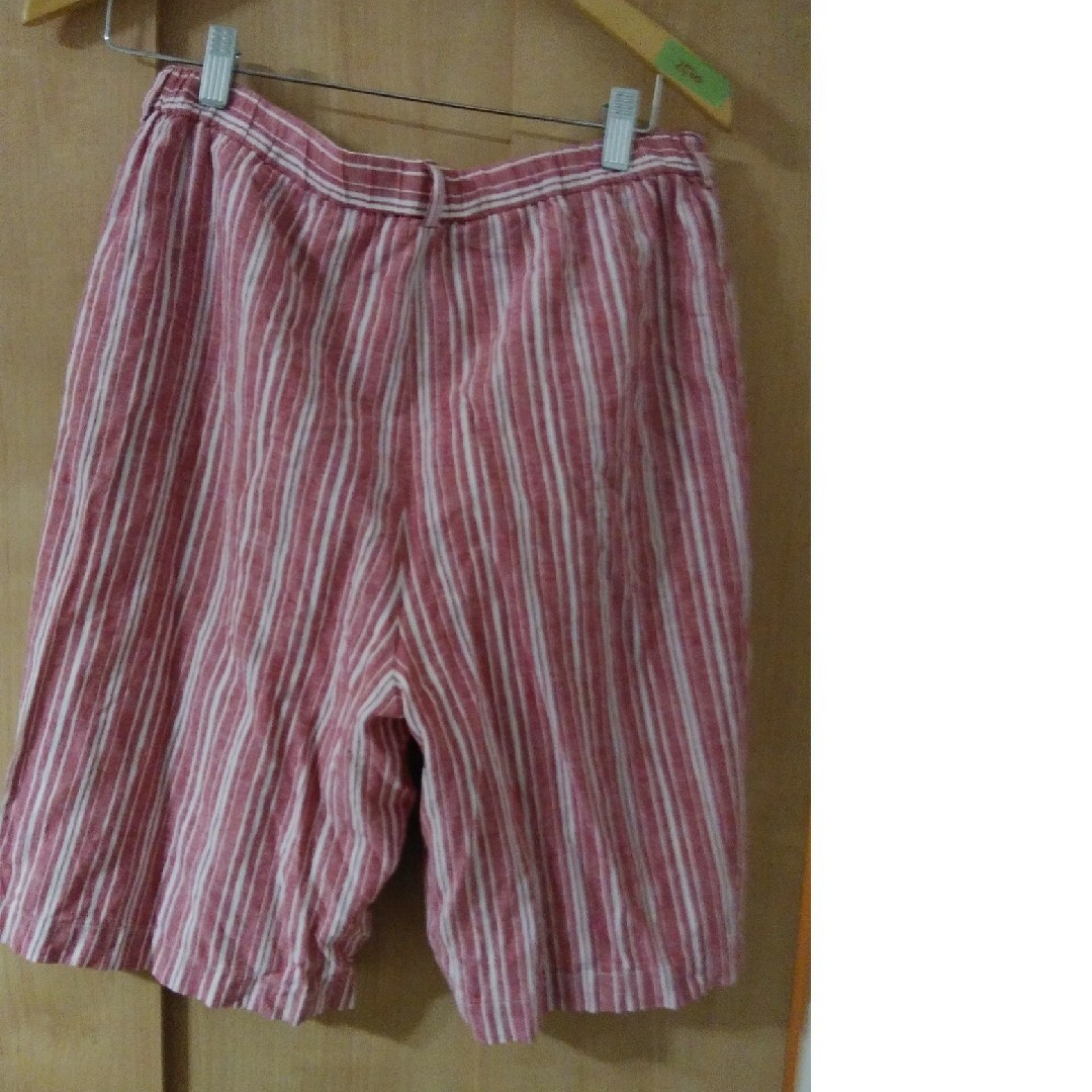 GU(ジーユー)のGU XLメンズショートパンツ ステテコ    赤×白 メンズのパンツ(ショートパンツ)の商品写真
