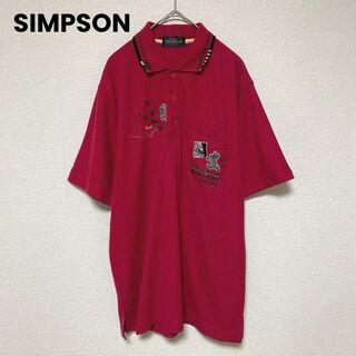 SIMPSON - xx168 SIMPSONシンプソン/半袖ポロシャツ/トップス/刺繍