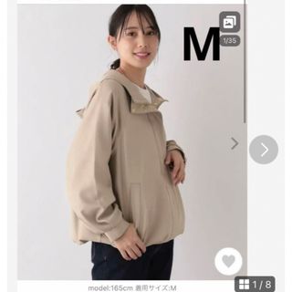 GLOBAL WORK 軽やか撥水マンパ　ベージュ　Mサイズ(ブルゾン)