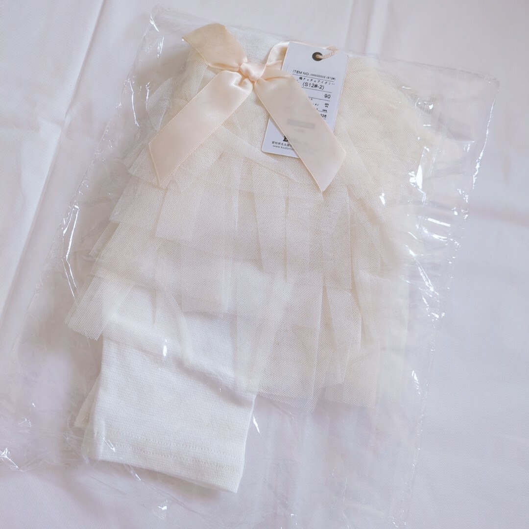 ②新品未開封　90cm チュールスパッツ　パンツ キッズ/ベビー/マタニティのキッズ服女の子用(90cm~)(パンツ/スパッツ)の商品写真