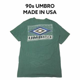 アンブロ(UMBRO)のUSA製 90s UMBRO　ビッグプリント　胸ポケット　Tシャツ　古着アンブロ(Tシャツ/カットソー(半袖/袖なし))