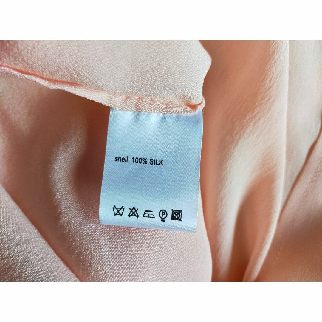 pertor petrov シルク ブラウス シャツ ピンク 絹 レディースのトップス(シャツ/ブラウス(長袖/七分))の商品写真
