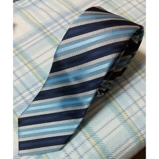 39 ネクタイ ストライプ 青 水色