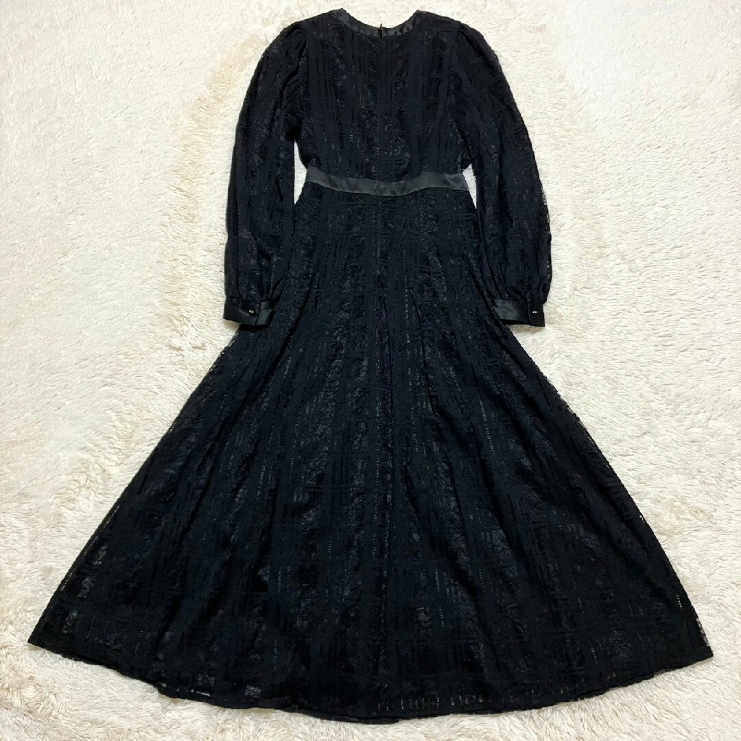 Her lip to(ハーリップトゥ)の★極美品★ Nottingham Lace Long Dress BLACK レディースのワンピース(ロングワンピース/マキシワンピース)の商品写真