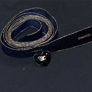 CHANEL - CHANEL シャネル 梱包 包装 ベロアリボン ハートチャーム ロゴ入り