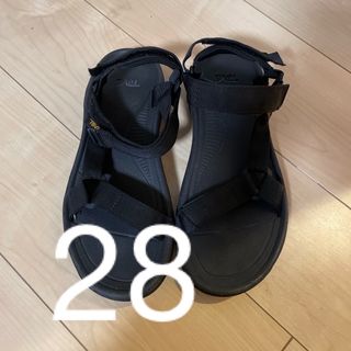 Teva テバ　ハリケーン　サンダル　メンズ　28 黒