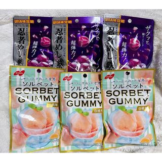 ユーハミカクトウ(UHA味覚糖)の忍者めし 鉄の鎧　グミ ソルベット 6袋セット(菓子/デザート)