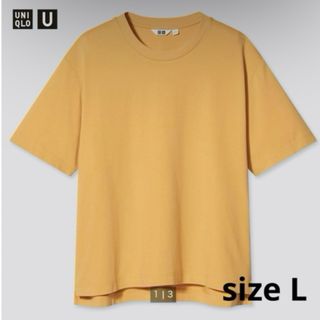 ユニクロ(UNIQLO)のsizeL☆UNIQLOエアリズムコットンオーバークルーネックT (Tシャツ(半袖/袖なし))