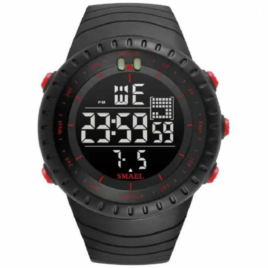 SMAEL 1237 デジタルスポーツウォッチ（レッド） メンズの時計(腕時計(デジタル))の商品写真