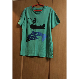 メンズM☆釣り人プリントTシャツ♪クーポン消化ポイント消化(Tシャツ/カットソー(半袖/袖なし))