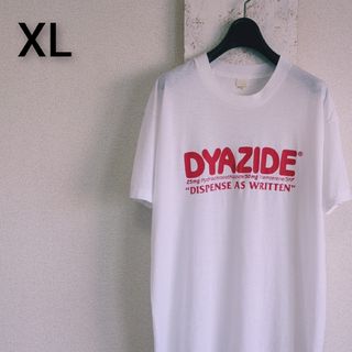 ヴィンテージ(VINTAGE)の80s USA製　スクリーンスターズ　Tシャツ　ホワイト　DYAZIDE　XL(Tシャツ/カットソー(半袖/袖なし))