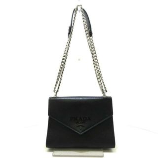 プラダ(PRADA)のPRADA(プラダ) ショルダーバッグ モノクローム 1BD127 黒 サフィアーノキュイール(レザー)	(ショルダーバッグ)