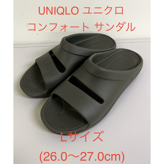 UNIQLO - 美品　UNIQLO ユニクロ　コンフォートサンダル　Lサイズ　オリーブ