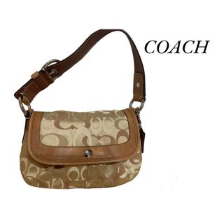 コーチ(COACH)のCOACH コーチ★シグネチャー キャンバス×レザー ワンショルダーバッグ(ハンドバッグ)