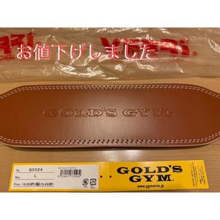 GOLD'S GYM プロレザーベルト(トレーニング用品)