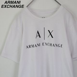 アルマーニエクスチェンジ(ARMANI EXCHANGE)の【大人気】アルマーニエクスチェンジ／Tシャツ　アーカイブロゴ　白Tシャツ　M(Tシャツ/カットソー(半袖/袖なし))