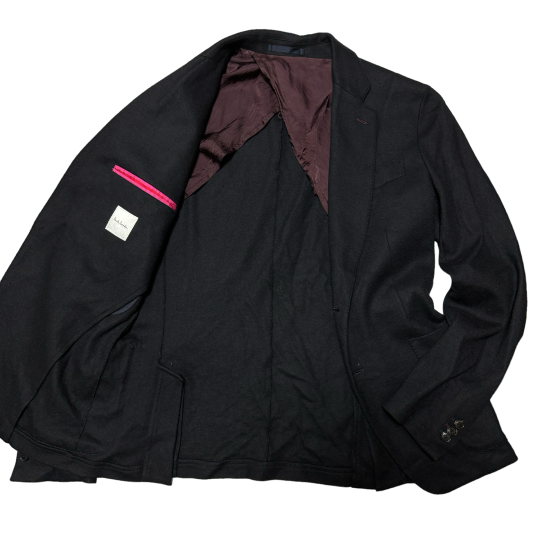 Paul Smith(ポールスミス)のPaul Smith ポールスミス ウールジャージ2Bジャケット ブラック L メンズのジャケット/アウター(テーラードジャケット)の商品写真