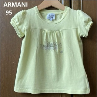 ARMANI JUNIOR - アルマーニ ジュニア　半袖　シャツ　Tシャツ　キラキラ　ロゴ　女の子　春　夏　