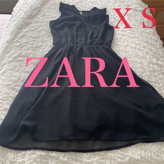 ザラ(ZARA)のH&M夏用ブラックワンピース、黒色ワンピースホルターネックリゾート　ザラ(ひざ丈ワンピース)