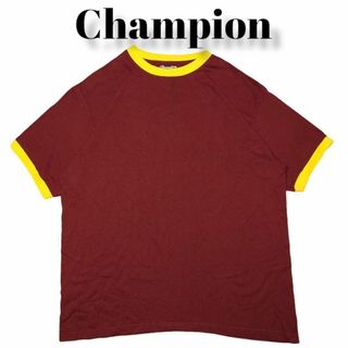 チャンピオン(Champion)のChampion 目無し リンガーTシャツ 古着 チャンピオン XL(Tシャツ/カットソー(半袖/袖なし))