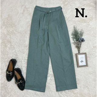 エヌナチュラルビューティーベーシック(N.Natural beauty basic)のN. タックワイドパンツ ベルト付き ワイド(カジュアルパンツ)