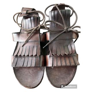 【希少美品】BRADOR ブラドールTAN SANDALS イタリア製(サンダル)