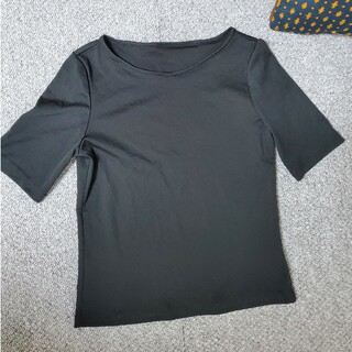 ブラック Tシャツ 5分袖 150(Tシャツ(半袖/袖なし))