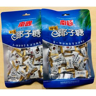 中国海南名物 特浓 特濃 椰子糖 ココナッツキャンディ 飴200g 2袋セット(菓子/デザート)