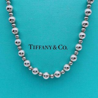 ティファニー(Tiffany & Co.)の【極美品】Tiffany & Co. ネックレス　ボール　チェーン　シルバー(ネックレス)