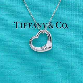 ティファニー(Tiffany & Co.)の【美品】Tiffany & Co. オープンハート　ネックレス　Mサイズ(ネックレス)