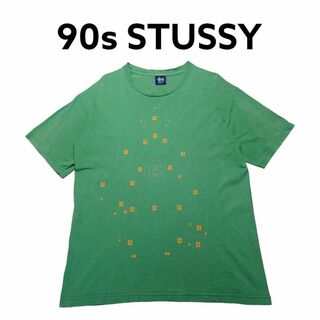 ステューシー(STUSSY)のUSA製 90sSTUSSY　ビッグプリント　Tシャツ　古着　ステューシー　射撃(Tシャツ/カットソー(半袖/袖なし))