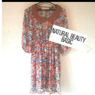 N.Natural beauty basic - ビューティーベーシック シースルーワンピース