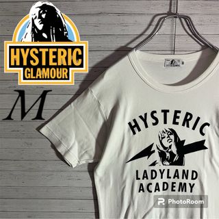 ヒステリックグラマー(HYSTERIC GLAMOUR)の【希少デザイン】ヒステリックグラマー ビックロゴ ヒスガール Tシャツ 白 M(Tシャツ/カットソー(半袖/袖なし))